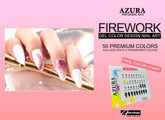 (COMBO) FIREWORK - 50 colors (Ice Flower/Snow Flakes/ Halo Dye Dandelion) Nail Art Design-gel-AZURA- Nail Supply American Gel Polish - Phuong Ni